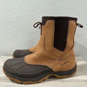 L.L. Bean Mens Primaloft 200 Gram TEK 2.5 Storm Chaser Boots Brown Leather 11.5